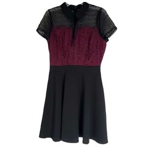 Elle Lace Overlay Semi-formal Dress